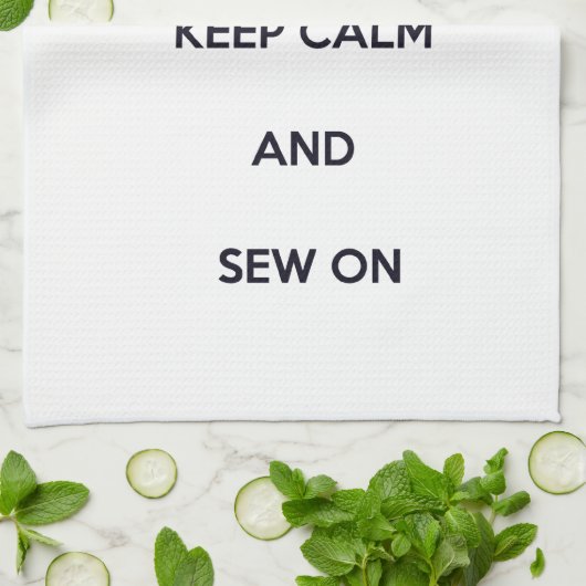 Kalm houden en naaien theedoek (Gevouwen)