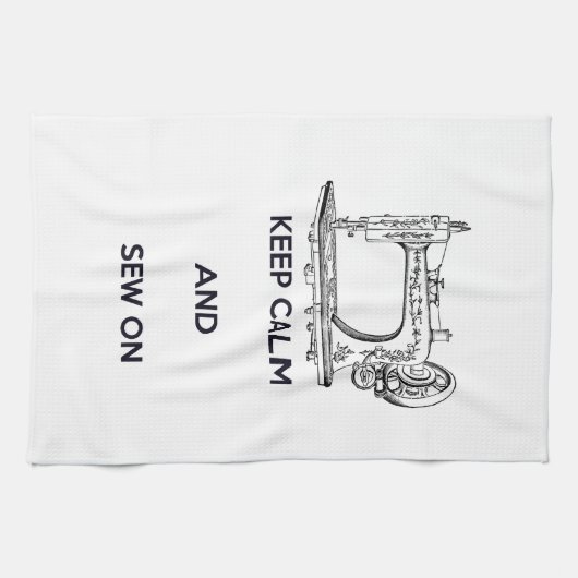 Kalm houden en naaien theedoek (Horizontaal)