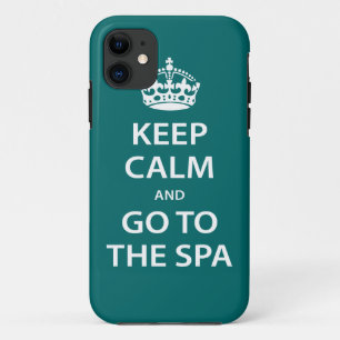 Kalm houden en naar de spa gaan iPhone 11 hoesje