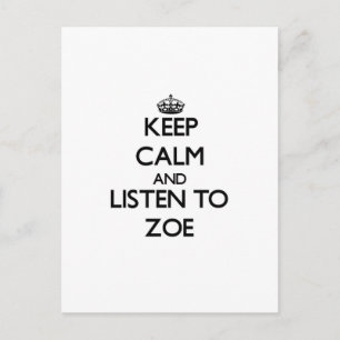 Kalm houden en naar Zoe luisteren Briefkaart