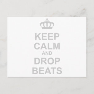 Kalm houden en neerslaan - DJ Disk Jockey Music Briefkaart
