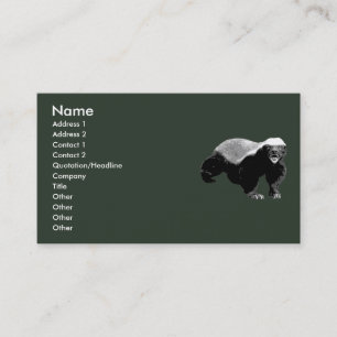 Kalm houden en niets om visitekaartje