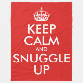 Kalm houden en omhoog draaien (groot) fleece deken (Voorkant)