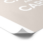 Kalm houden en op pad poster (Hoek)