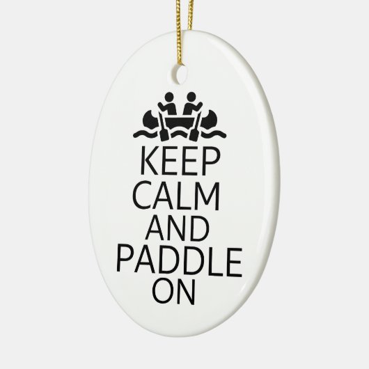 Kalm houden en opladen keramisch ornament (Links)