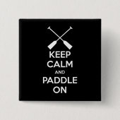 Kalm houden en opladen vierkante button 5,1 cm (Voorkant)