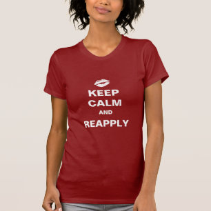 Kalm houden en opnieuw toepassen t-shirt
