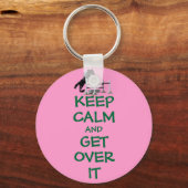 Kalm houden en over het paard gaan sleutelhanger (Voorkant)