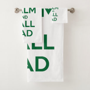 Kalm houden en Pap bellen Bad Handdoek