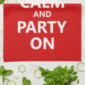 Kalm houden en Partij aan Theedoek (Gevouwen)