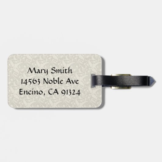 Kalm houden en Piaffe op het station houden Bagagelabel (Achterkant horizontaal)