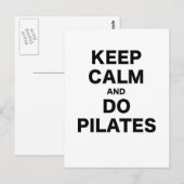 Kalm houden en Pilates uitvoeren Briefkaart (Voorkant / Achterkant)