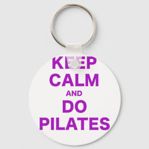 Kalm houden en Pilates uitvoeren Sleutelhanger