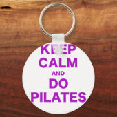 Kalm houden en Pilates uitvoeren Sleutelhanger (Voorkant)