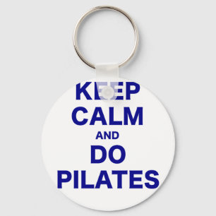 Kalm houden en Pilates uitvoeren Sleutelhanger