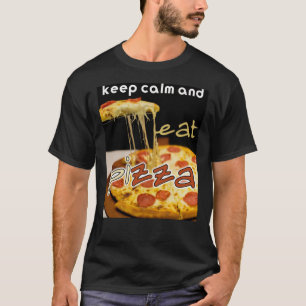 kalm houden en pizza eten, pizza eten Classic T-Sh T-shirt
