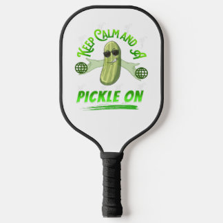 Kalm houden en plukken op pickleball T-shirt Paddle