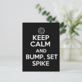 Kalm houden en pomp, Set, Spike Briefkaart (Staand voorkant)