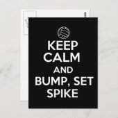 Kalm houden en pomp, Set, Spike Briefkaart (Voorkant / Achterkant)