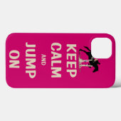 Kalm houden en pompen op roze paarden Case-Mate iPhone case (Achterkant (horizontaal))