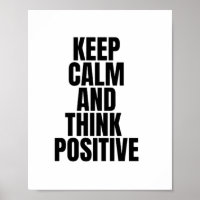 kalm houden en positief denken