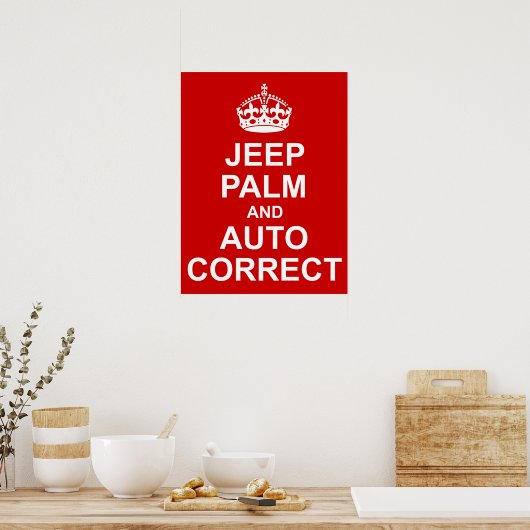 Kalm houden en Poster automatisch corrigeren (Keuken)