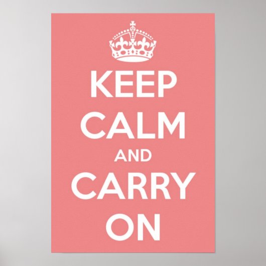 Kalm houden en Poster doorgeven (Voorkant)