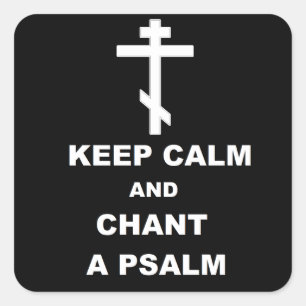 Kalm houden en Psalm verbergen Vierkante Sticker
