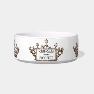 Kalm houden en "PURRFECT" zijn Voerbakje