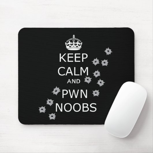 kalm houden en pwn noobs muispad muismat (Met muis)
