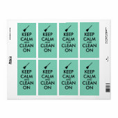 Kalm houden en reinigen op maat etiket (Full Sheet)