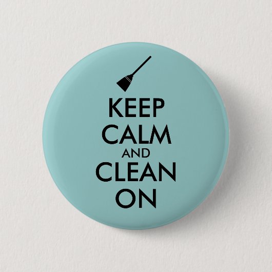 Kalm houden en reinigen op maat ronde button 5,7 cm (Voorkant)