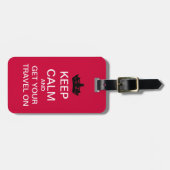 Kalm houden en reizen op Bagagelabel (Voorkant horizontaal)