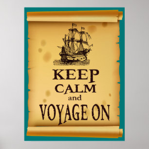 Kalm houden en reizen op Inspirerend Poster