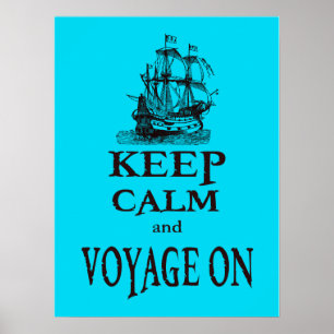 Kalm houden en reizen op Inspirerend Poster