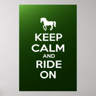 Kalm houden en ride aan poster