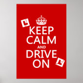 Kalm houden en rijden aan (leerling) poster (Voorkant)