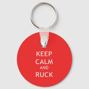 Kalm houden en rokken sleutelhanger
