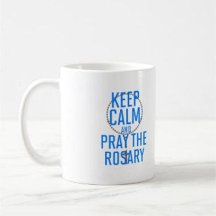 Kalm houden en Rosary bidden Koffiemok