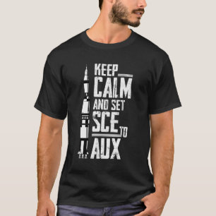 Kalm houden en SCE instellen op AUX met Saturnus v T-shirt