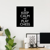 Kalm houden en schalen afspelen poster (Thuiskantoor)