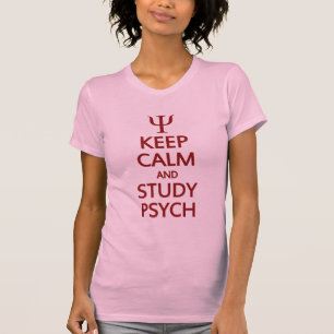 Kalm houden en shirt van de Psych van de Studie -