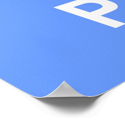 Kalm houden en sluiten het pictogram Pauze Button  Poster (Hoek)