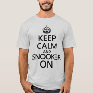 Kalm houden en Snooker aan T-shirt
