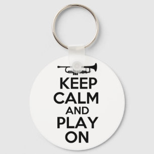 Kalm houden en spelen (Trumpet) Sleutelhanger
