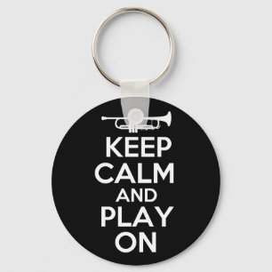 Kalm houden en spelen (Trumpet) Sleutelhanger