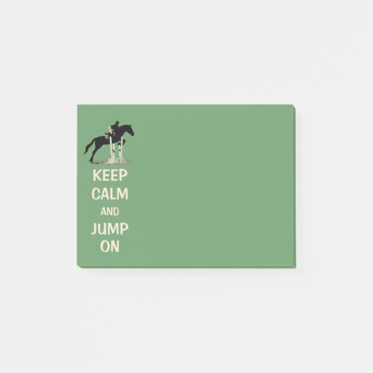 Kalm houden en springen op paard post-it® notes (Voorkant)