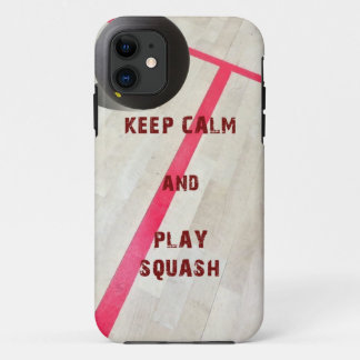 Kalm houden en Squash afspelen iPhone 11 Hoesje
