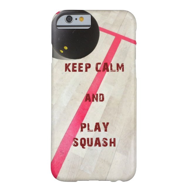 Kalm houden en Squash afspelen Case-Mate iPhone Case (Achterkant)