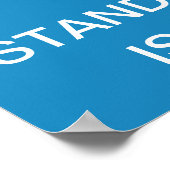 Kalm houden en staan met Israël Poster (Hoek)